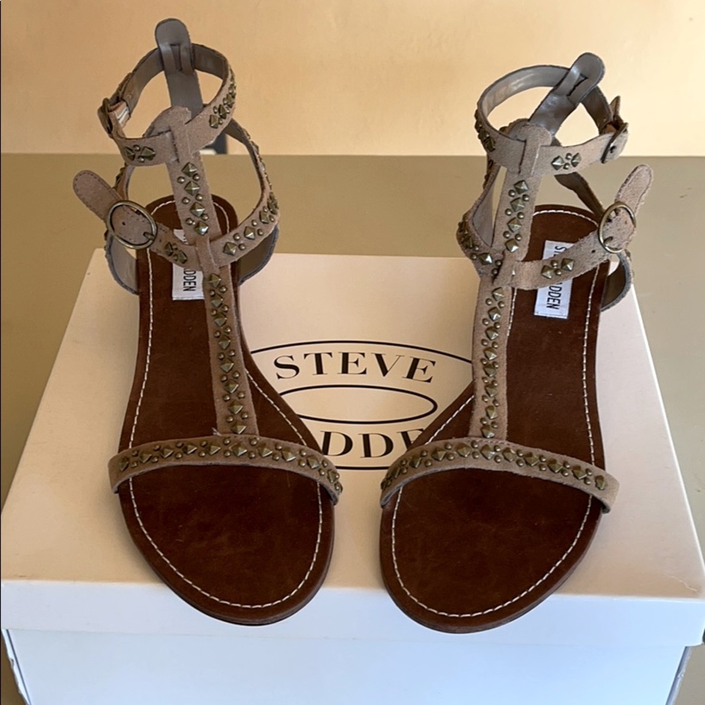 Steve Madden studded leather sandals, Women’s 9